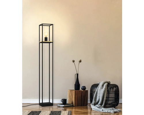 Libertad vloerlamp, 1-lichts, H 128,6 cm, zwart