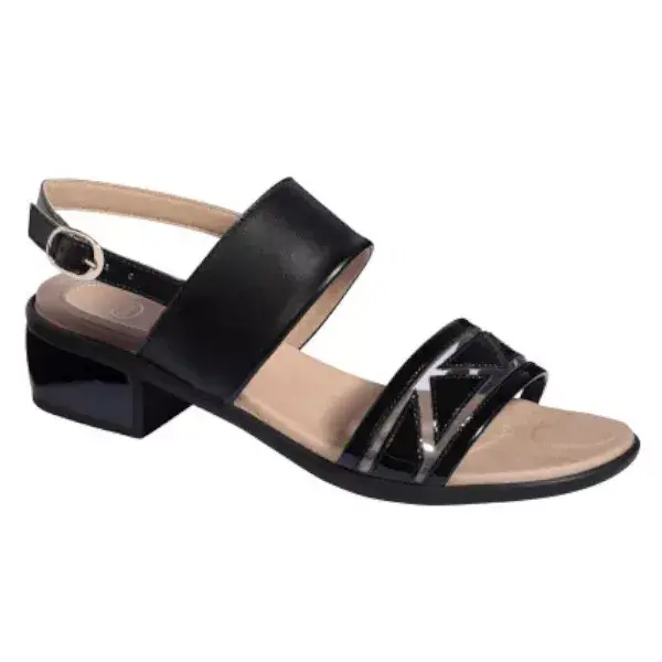 Sandálias Scholl Comfort Shoes Plexy pretas, tamanho 36.