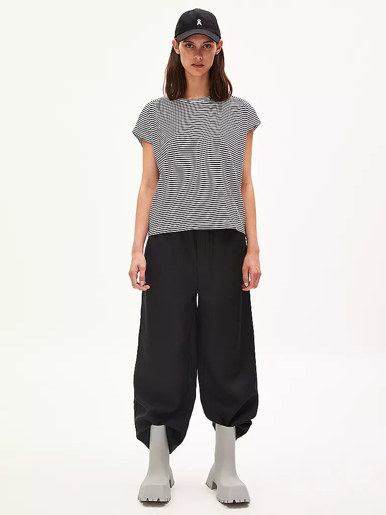 ARMEDANGELS T-Shirt ONELIAA LOVELY STRIPES schwarz