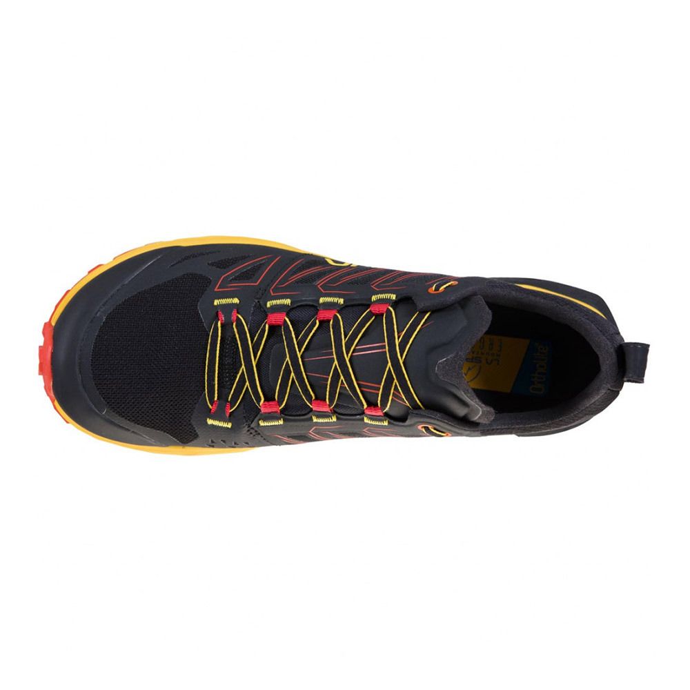 La Sportiva JACKAL - Chaussures de trail Homme black/yellow