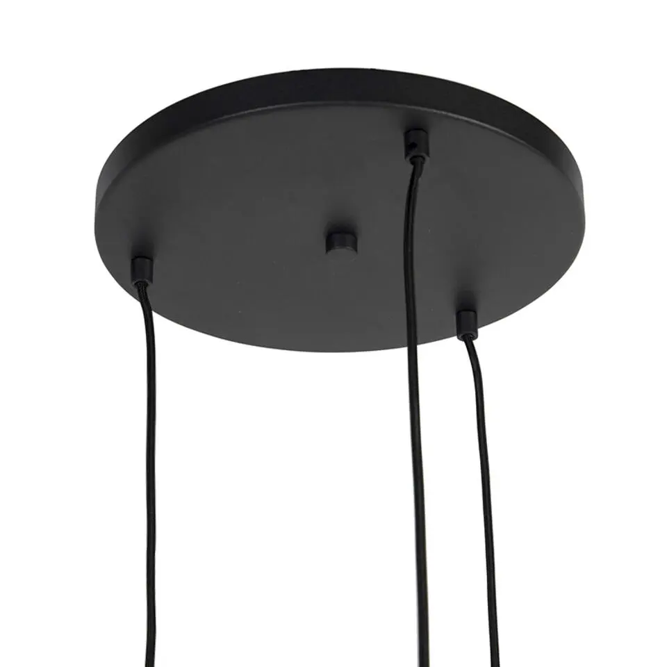 Qazqa hanglampen pallon zilverkleurig e27
