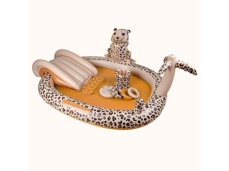 Swim Essentials Planschbecken Beige Leopard Ø 210 cm Aufblasbarer Spielpool