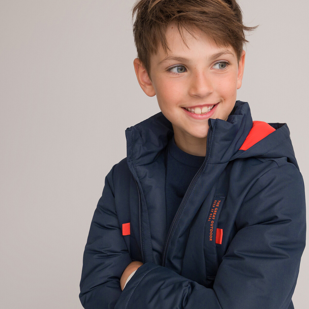 COLEÇÕES LA REDOUTE<br>Parka quente com boné