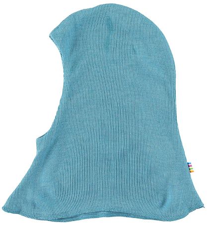 Joha Schlupfmütze - Wolle/Seide - 2-lagig - Rib - Hellblau