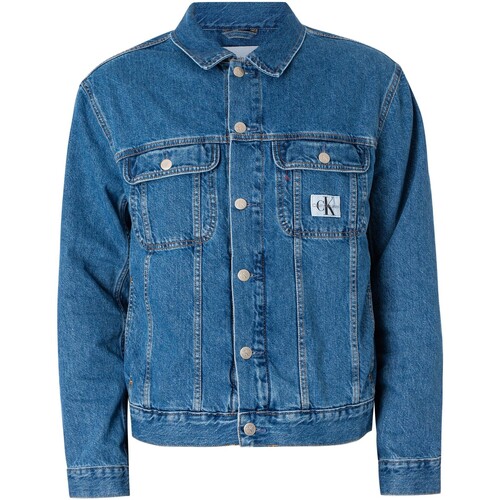 Calvin Klein Jeans - Chaqueta Vaquera Normal De Los Años 90 Azul