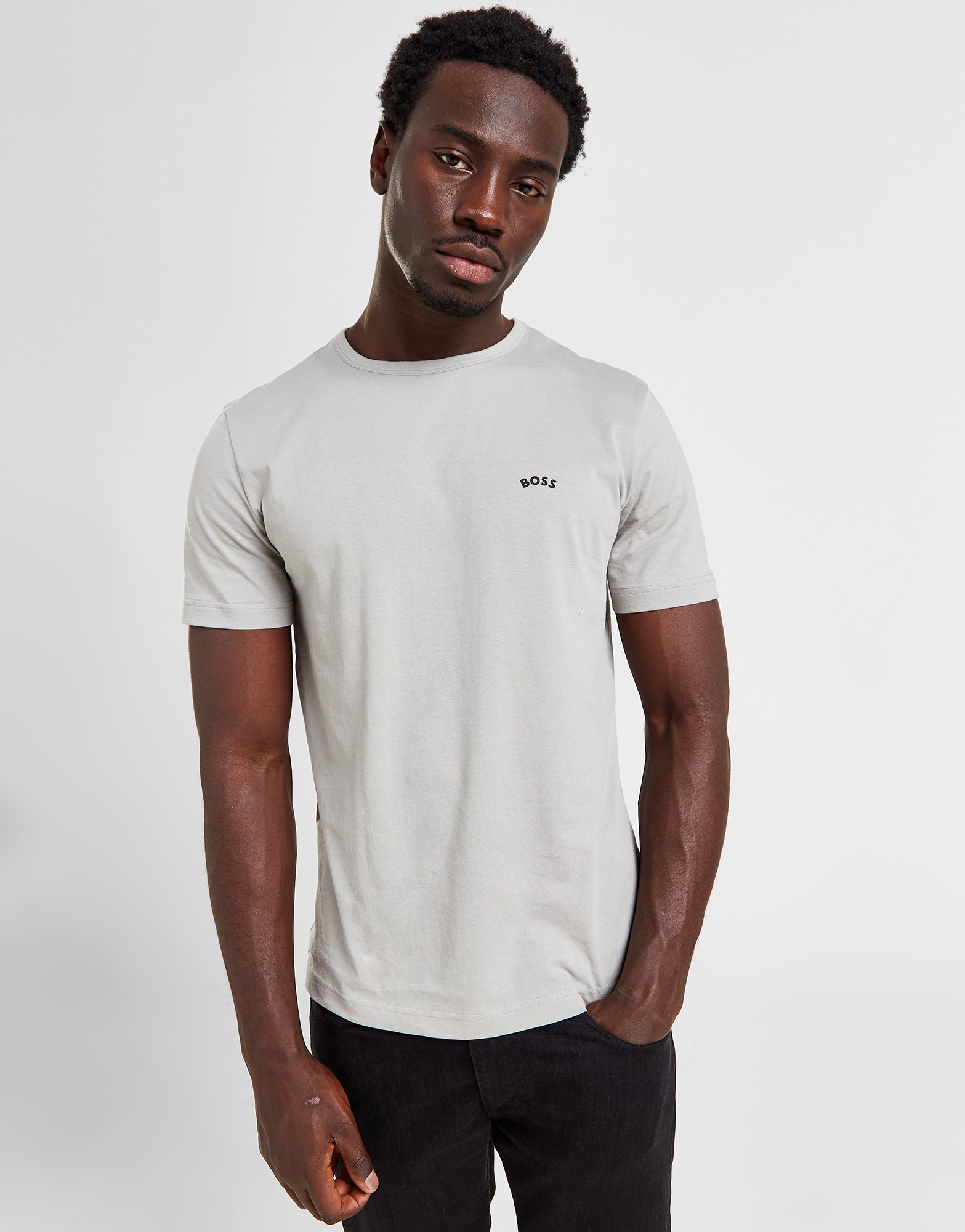 BOSS T-Shirt Logo Incurvé