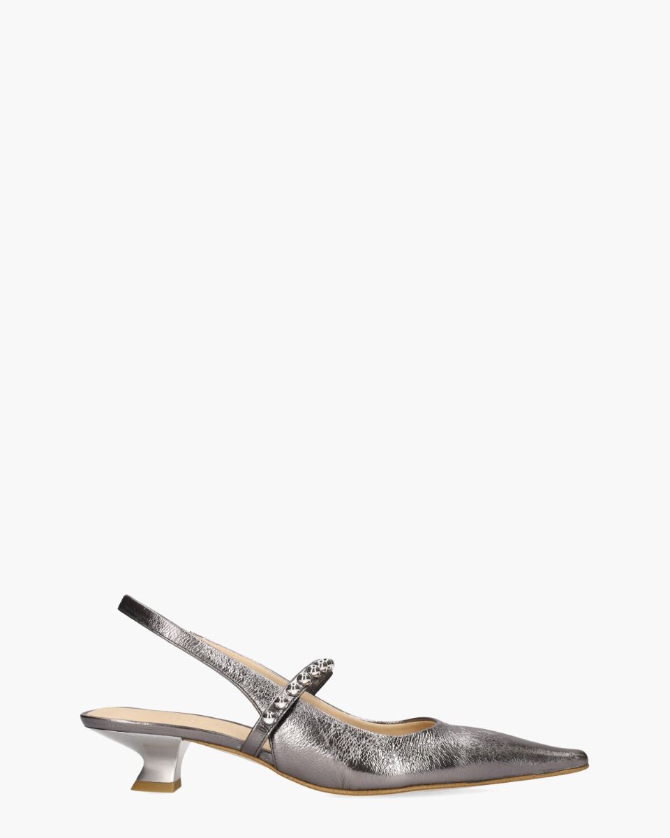 Zinda 3039 Zilvergrijs Dames Slingbackpumps