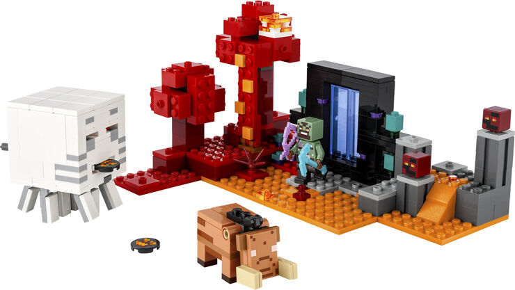 Lego Baghold ved Nether-portal 21255
