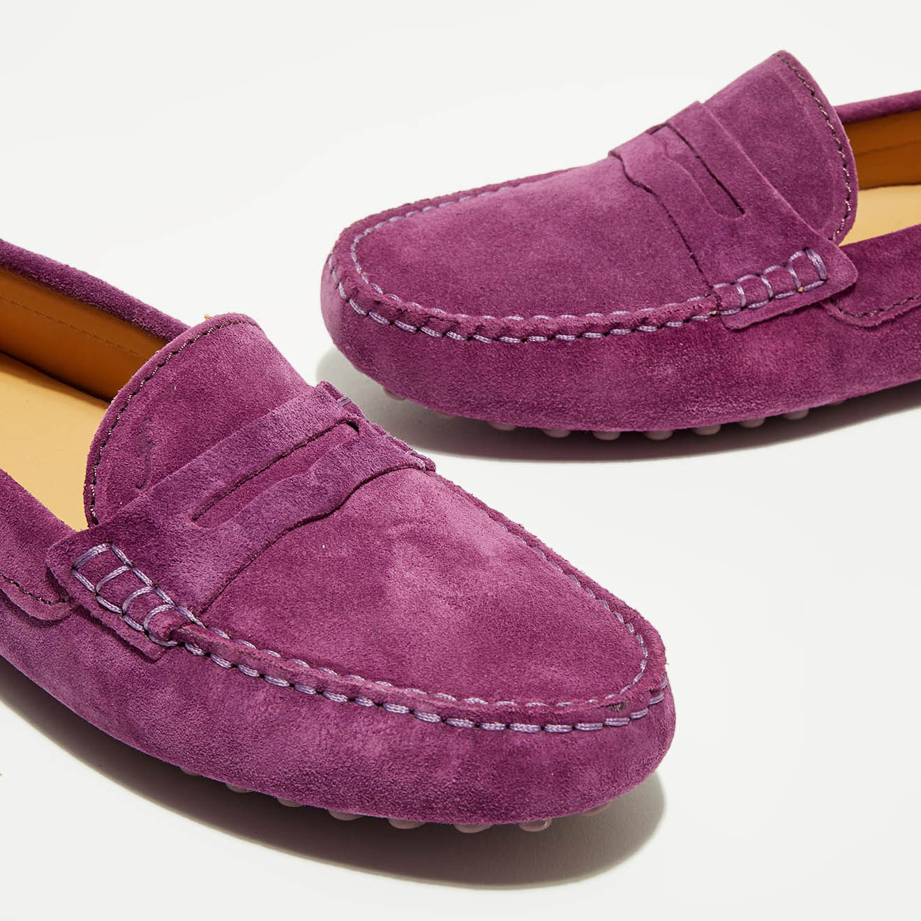 Loafers Mocassins en Velours de Cuir Lena iolets