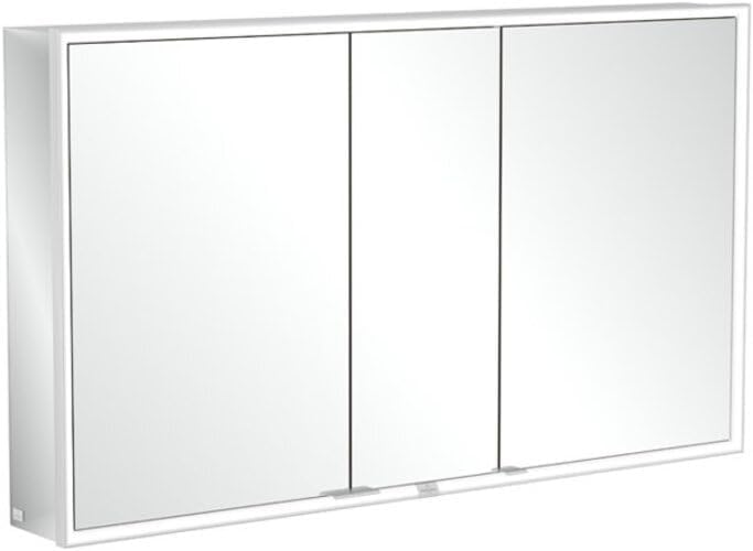 Villeroy & Boch My View Now, Spiegelschrank für Aufputz mit Beleuchtung, 1300x750x168 mm, mit Sensordimmer, 3 Türen, A45513