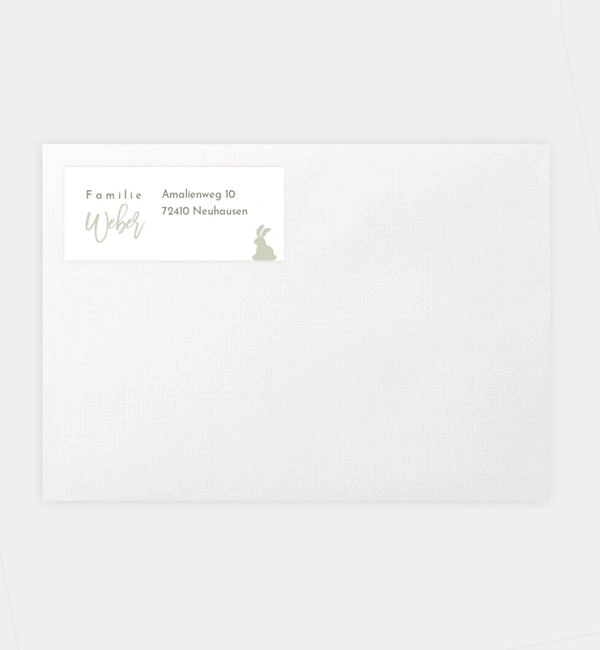 Absenderaufkleber Voller Liebe, Absenderaufkleber (70 x 30mm)