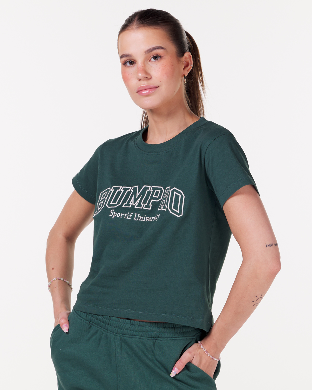 Bumpro University T-shirt Green Old School