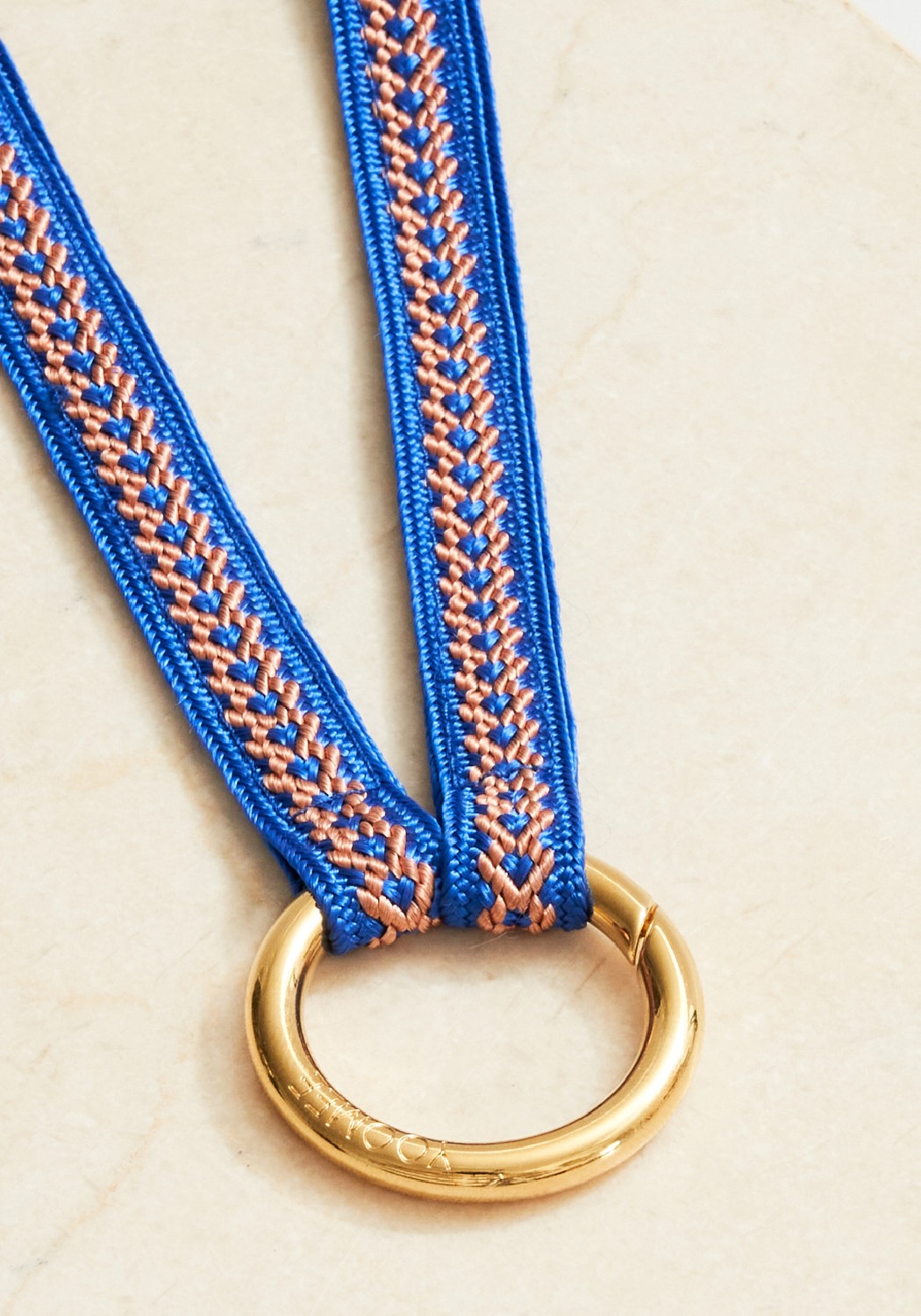 YOOMEE Schlüsselband Keychain Zahra Majorelle Gold