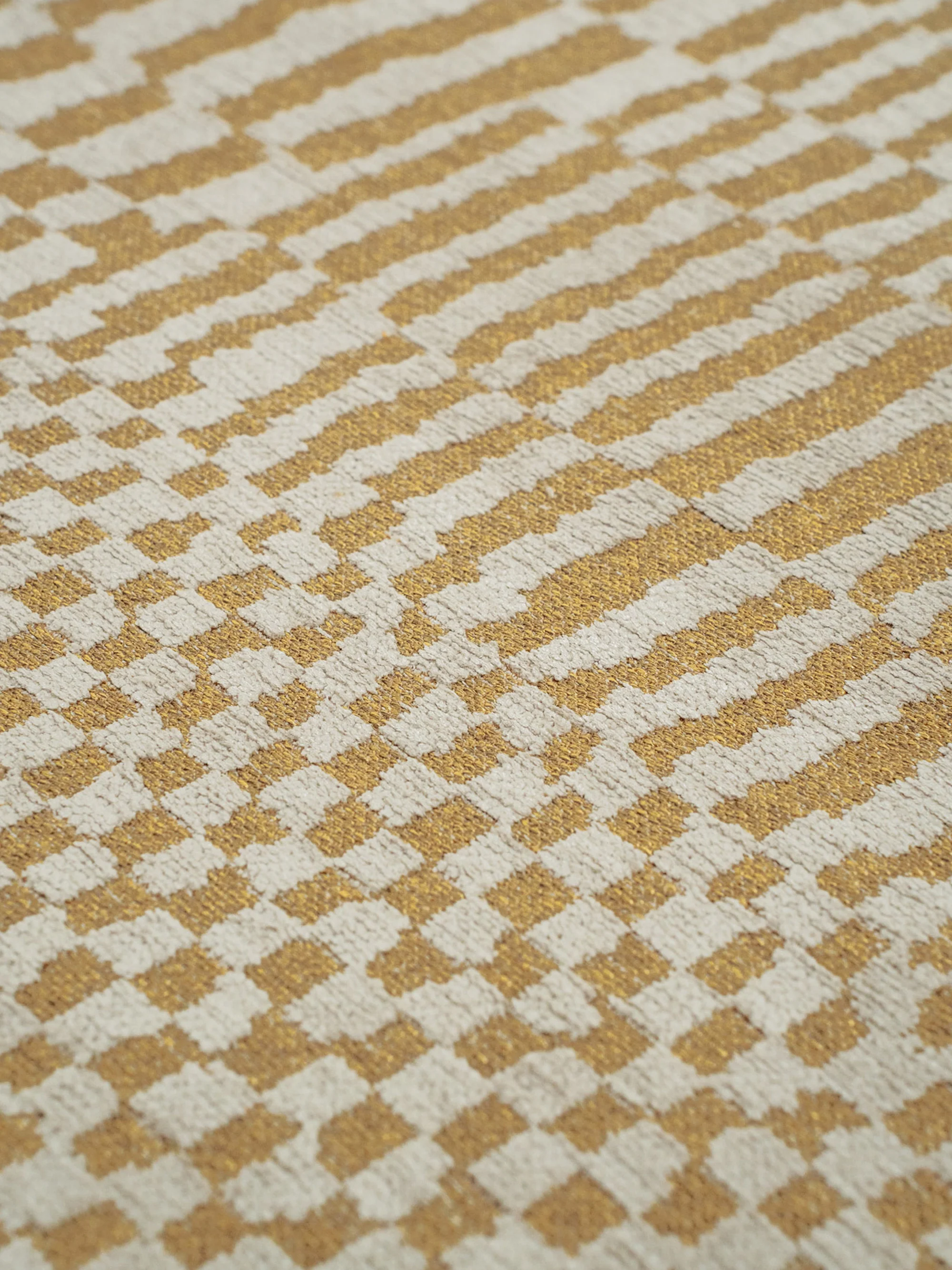Rond jacquard in- & outdoor vloerkleed Berber, wasbaar