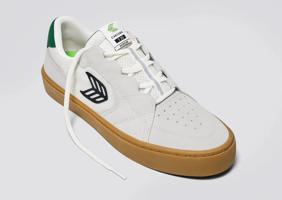 Cariuma T20 Pro Gum Smoke White Green 5 US / 37 EU