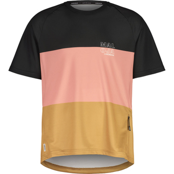 Testware Maloja BarettiM. Multi Kurzarmtrikot Deep Black Multi Herren