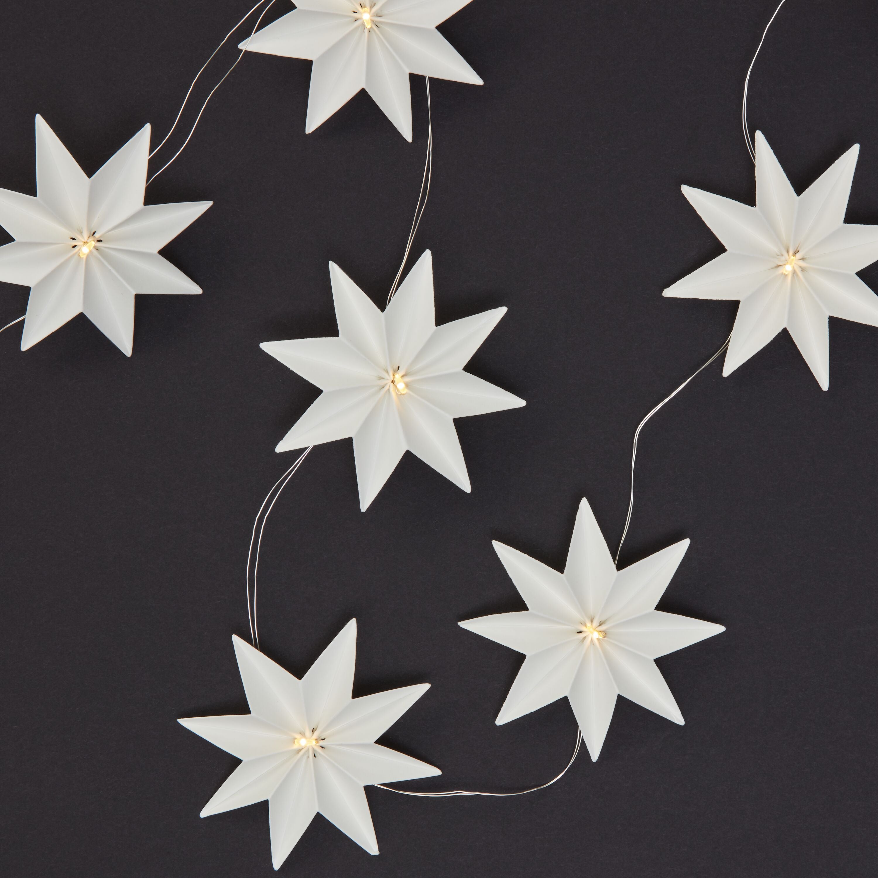 MILA LED-Lichterkette - Weiss / B: 165.0 cm x D: 8.0 cm