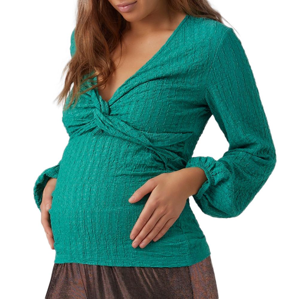 Mamalicious T-Shirt Manches Longues de Grossesse Vert Femme Mamalicious Alhambra
