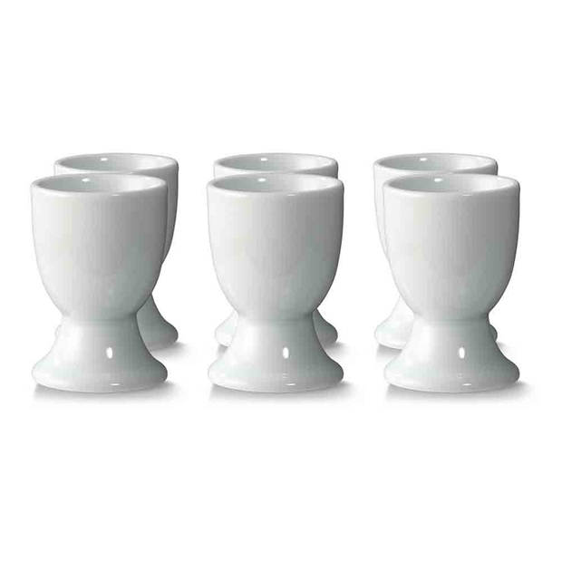 Blokker eierdopje Riga - wit - 6 stuks