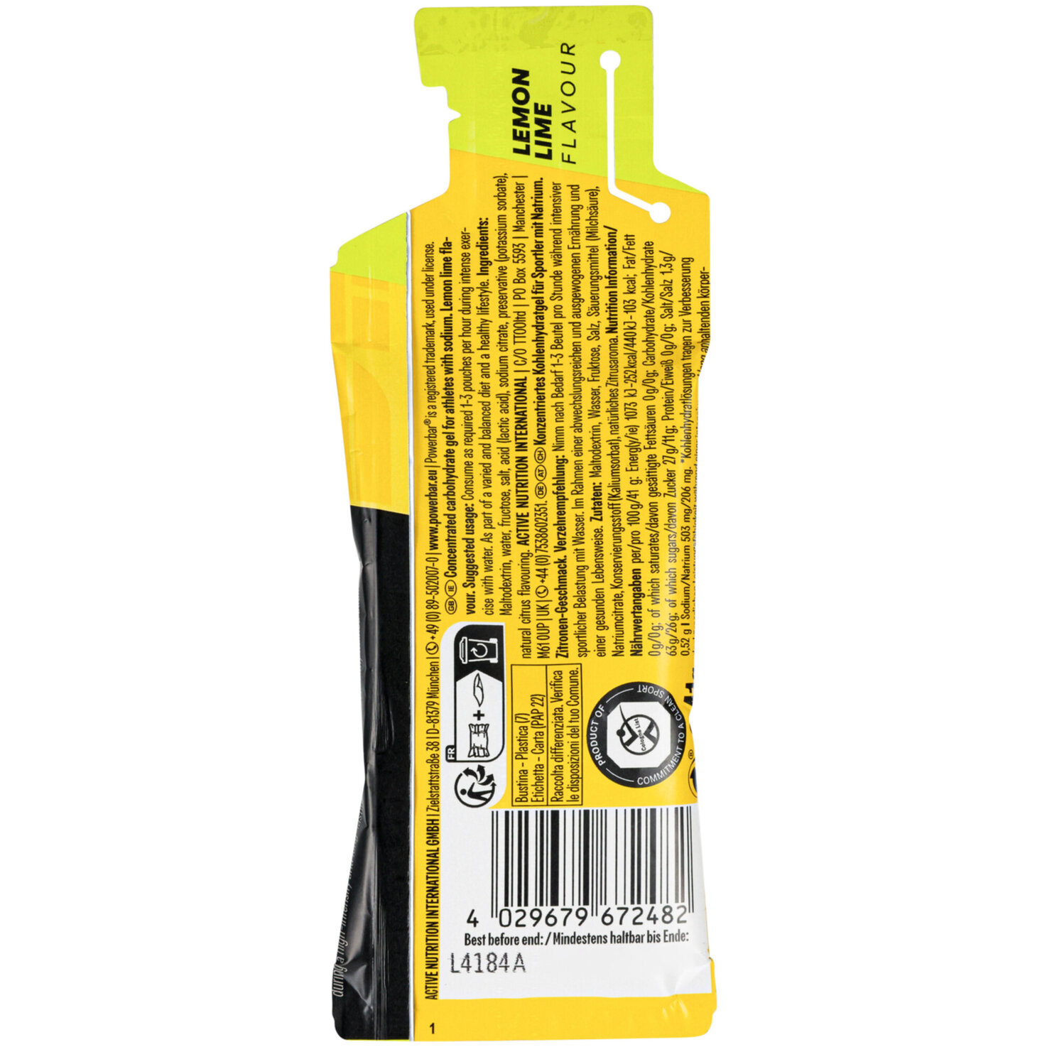 PowerBar PowerGel Original Lemon Lime