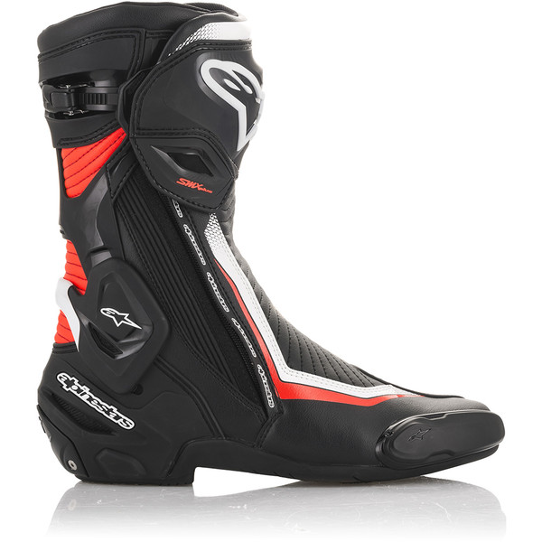 Alpinestars - Bottes SMX Plus V2 Noir / Blanc / Rouge fluo