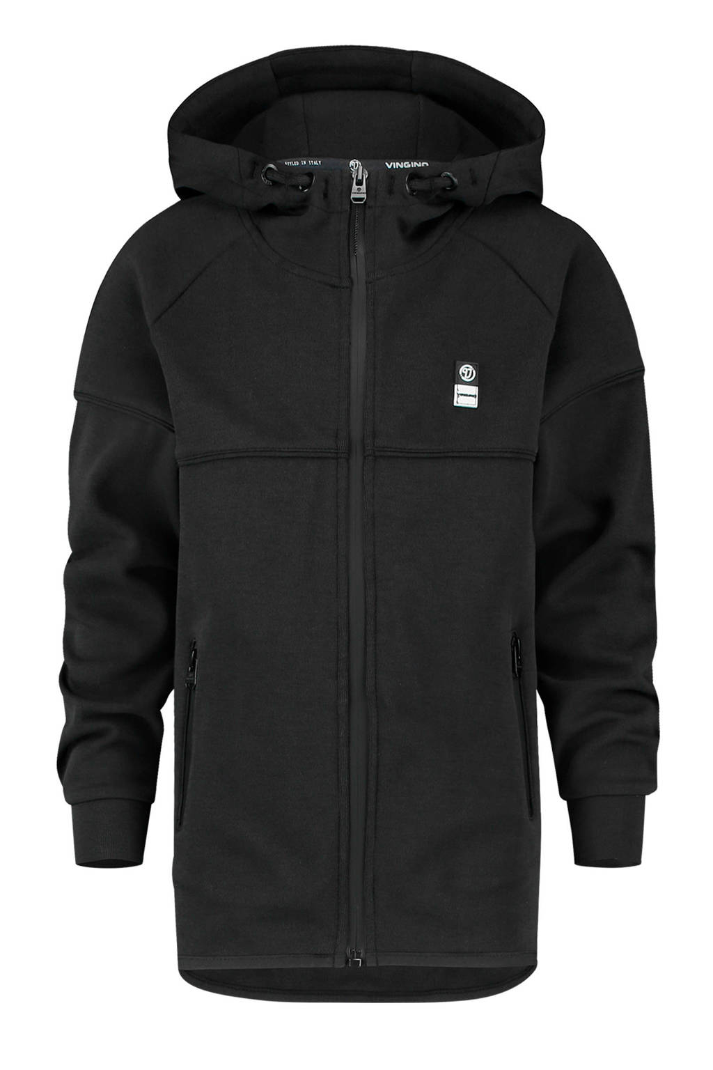Vingino sweatvest met katoen zwart