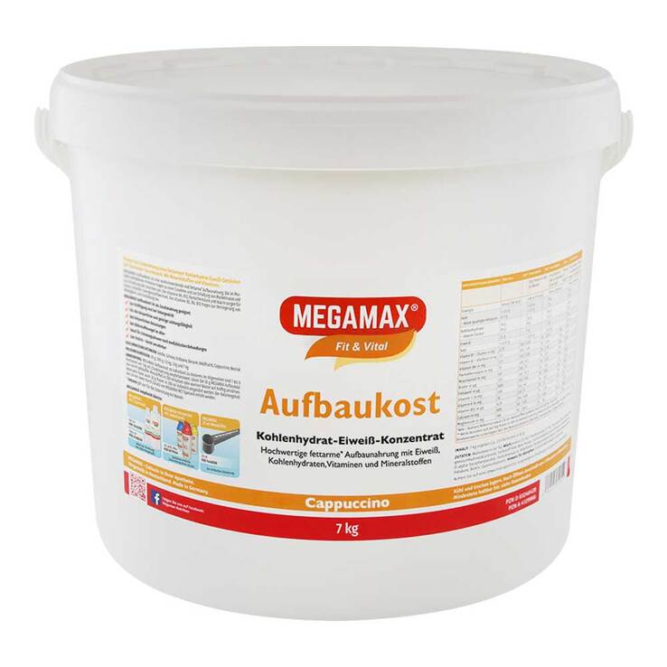 Megamax Aufbaukost Cappuccino Pulver, 7 kg