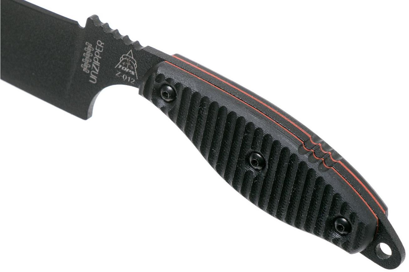 TOPS Knives Unzipper UNZ-01 vaststaand mes