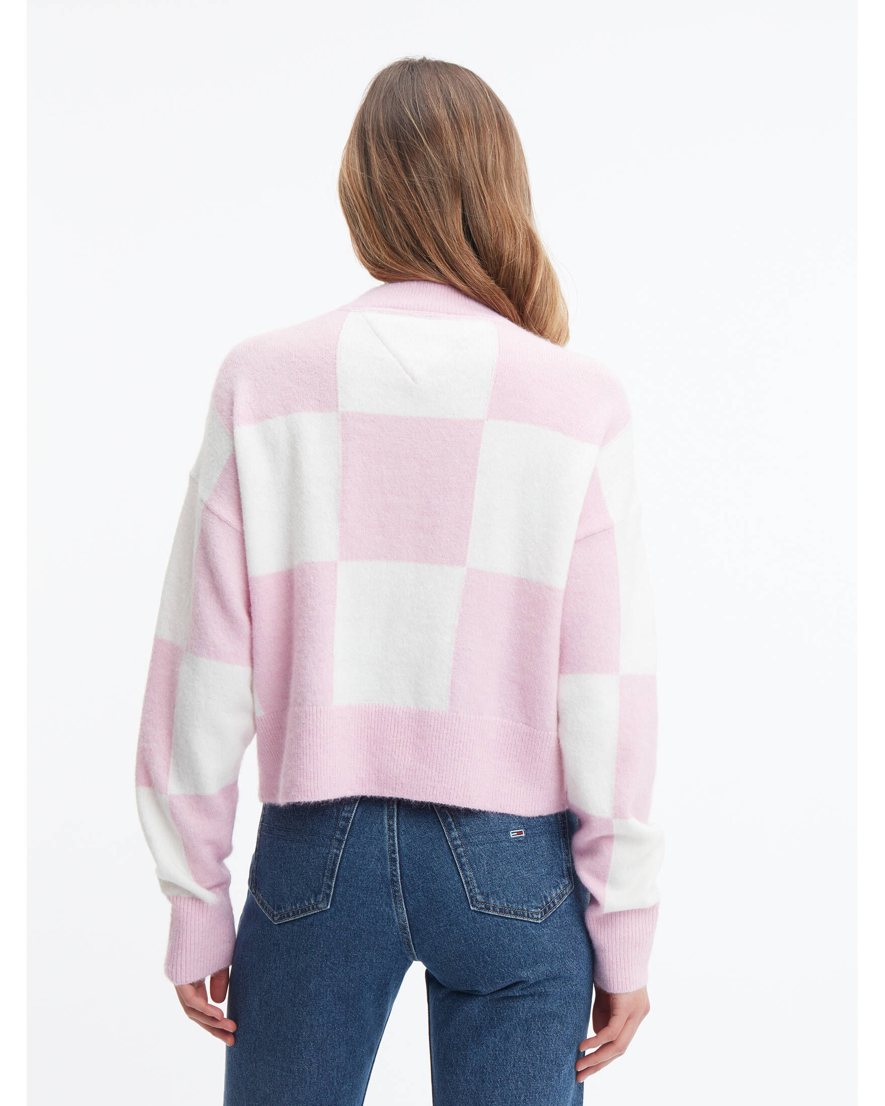 Tommy Jeans| Damen Strickpullover TJW RLXD CHECKER FLAG Relaxed Fit