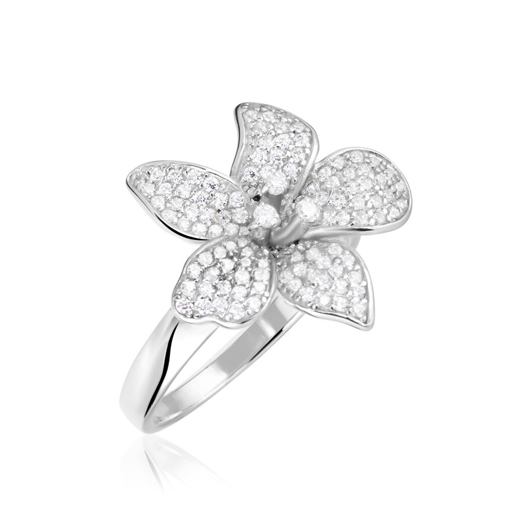 Bague Argent Blanc Catherine Oxydes De Zirconium