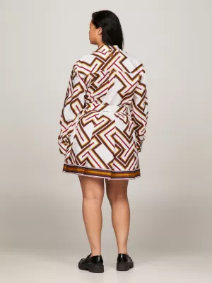 Vestido camisa Tommy x Pendleton Curve Valley Stripe TH Monogram