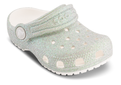 Crocs Classic Iridescent Glitter Kid Clog Hvid 210985 (21-27)