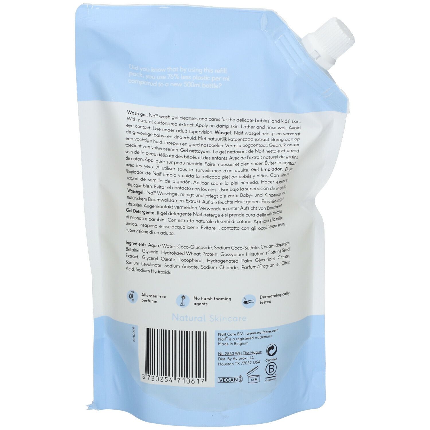 NAÏF® Baby & Kids Reinigendes Duschgel Refill