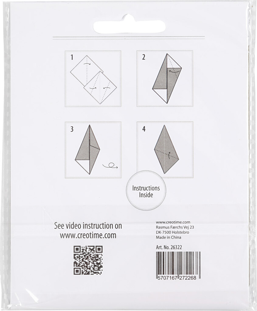 Origami Papir - Str. 10X10 CM - 128 G - Guld - 20 Ark