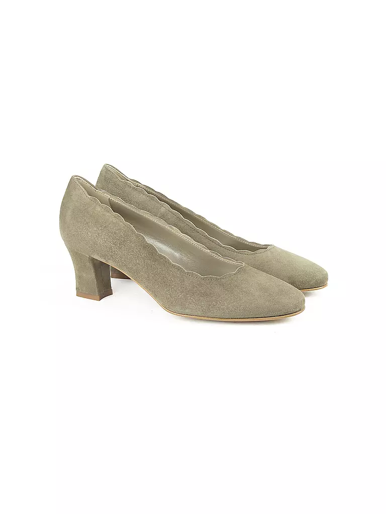 DIRNDL & BUA Trachtenschuhe - Pumps hellgrün