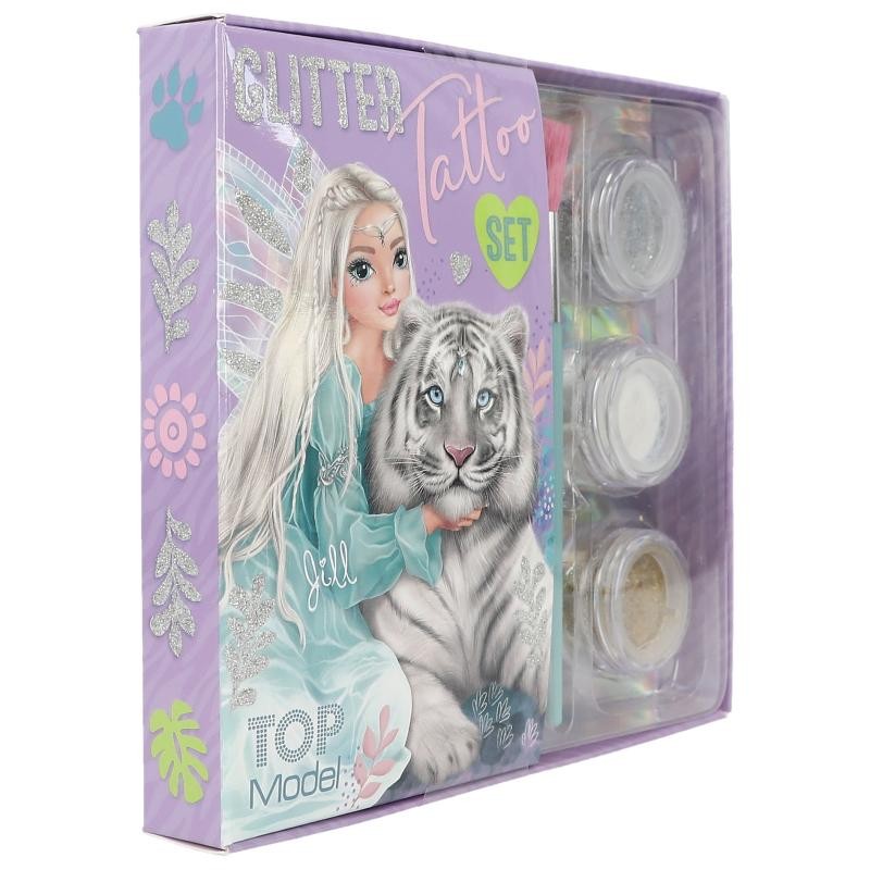 TOPModel - Glitter Tattoo sæt - FANTASY TIGER