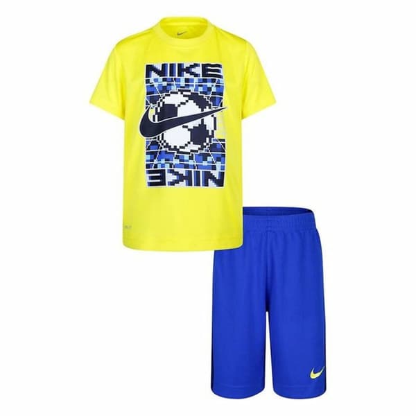Sportsantrekk for barn Nike Gul Blå 2 Deler - 6 År