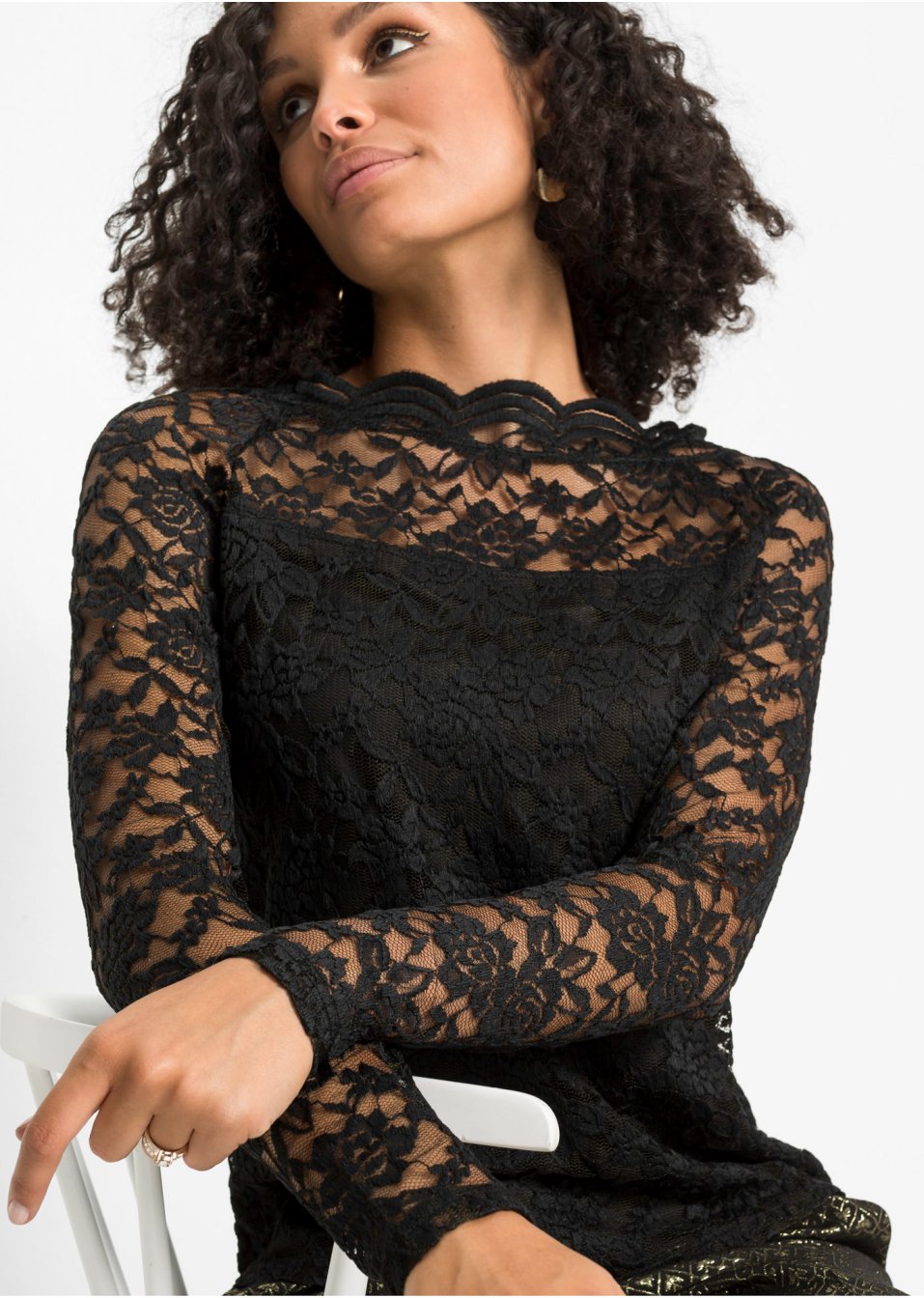 T-shirt en dentelle