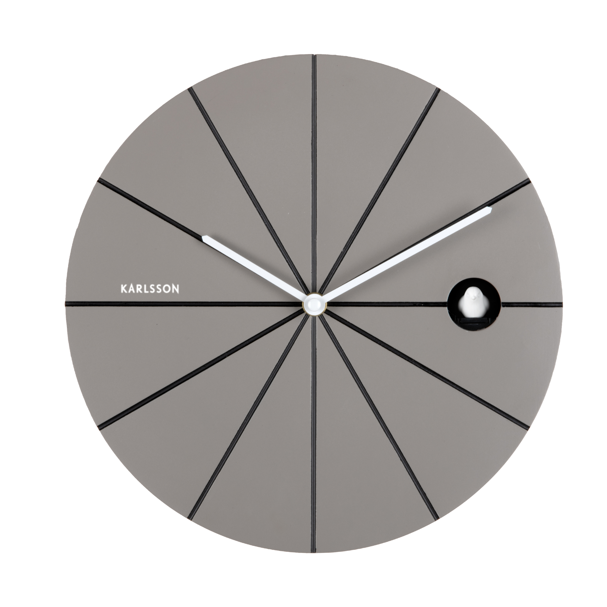Wandklok Destacado Cuckoo Donkergrijs