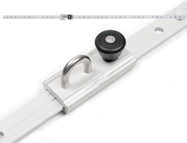 Platinum rails met oog Sun & Shade RVS