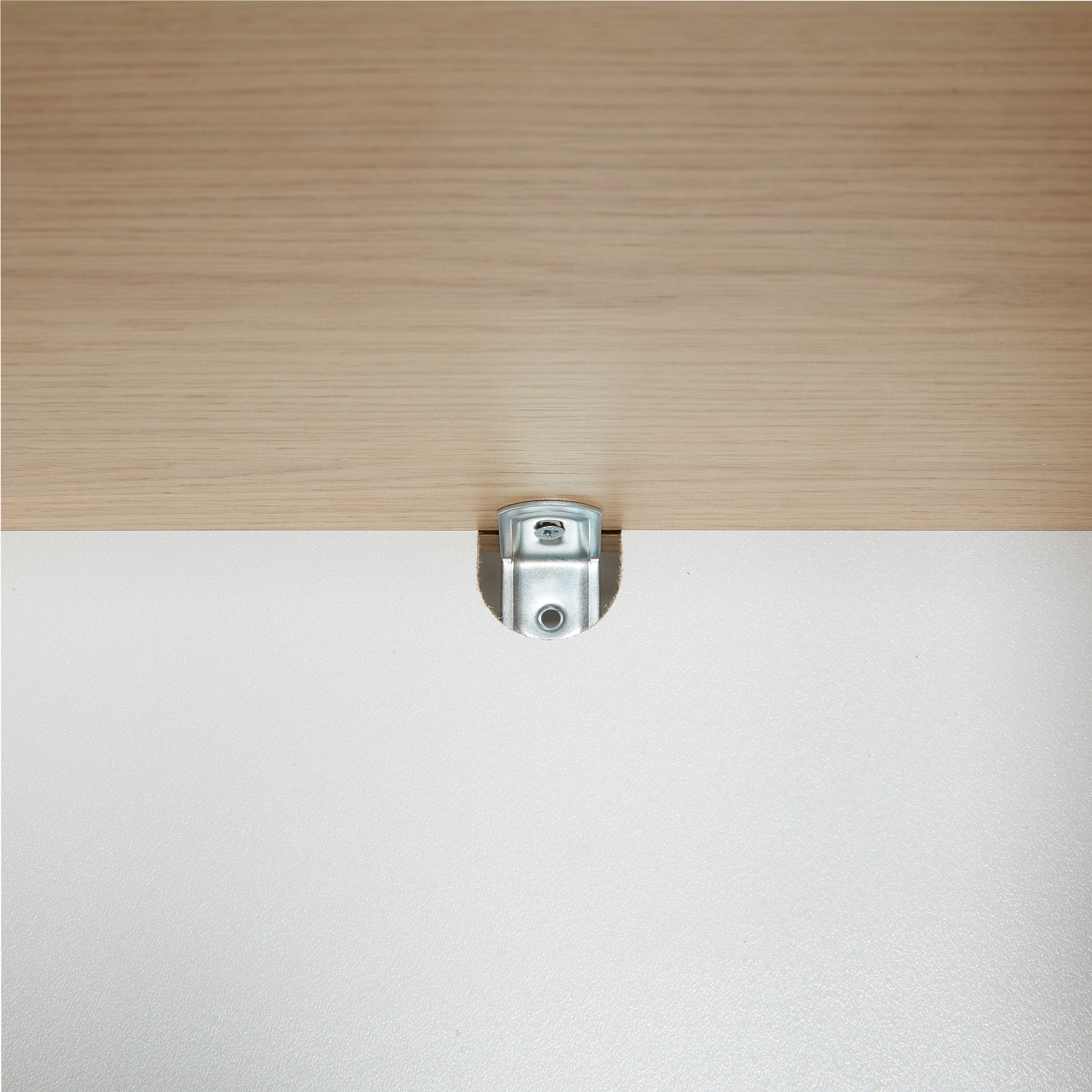 CORTES II Hochschrank - Weiss / Eiche / B: 35.0 cm x T: 37.0 cm x H: 180.0 cm