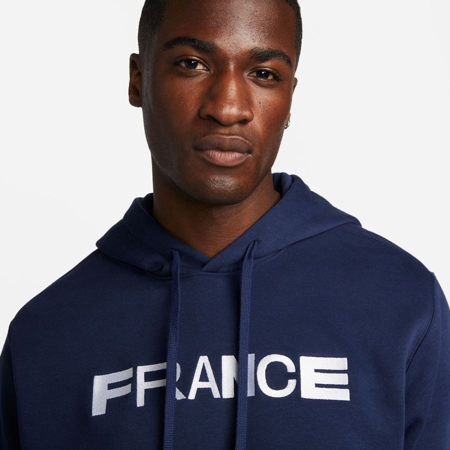 France Sweat à Capuche NSW Club Fleece - Bleu Marine/Blanc