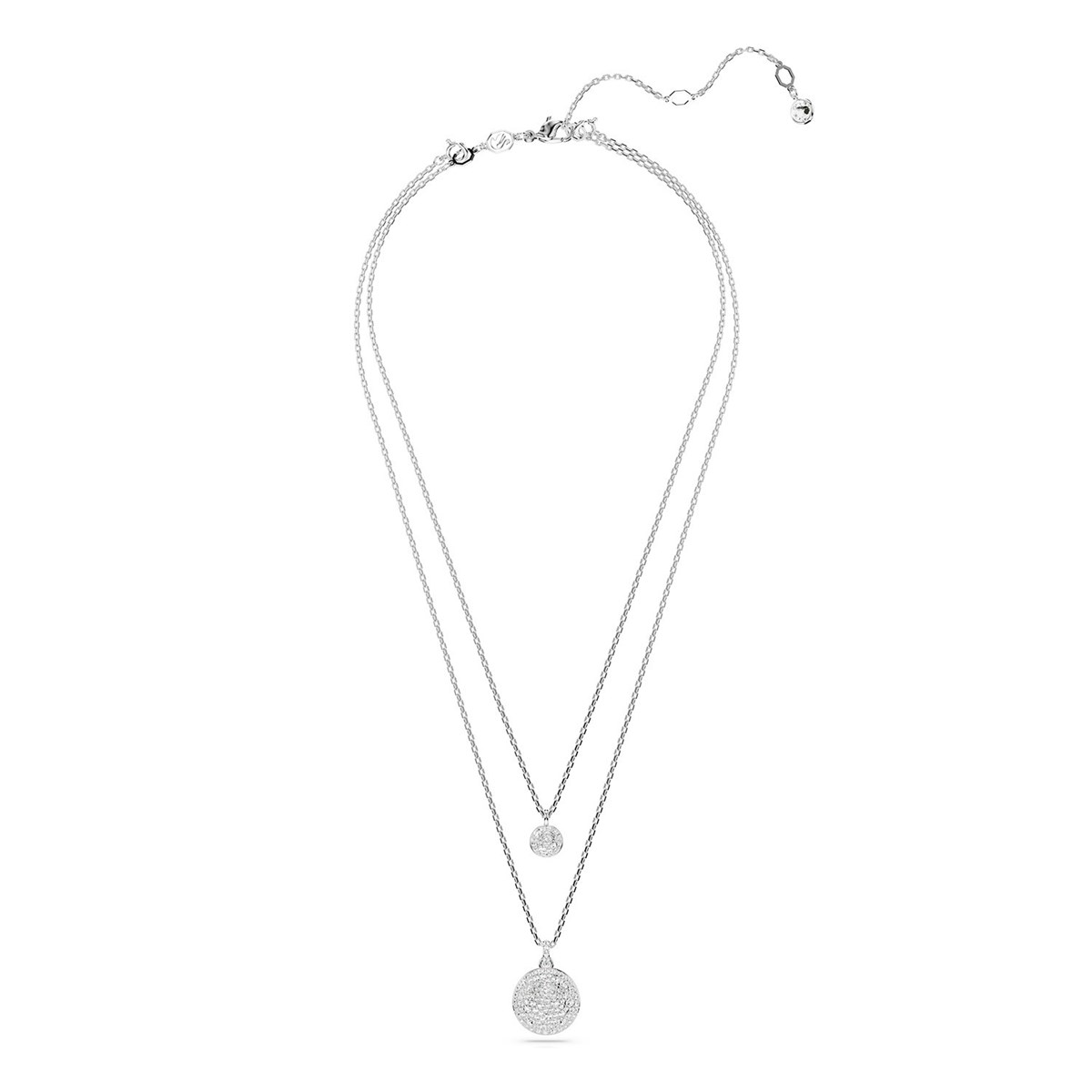 Collier Swarovski Meteora double argenté