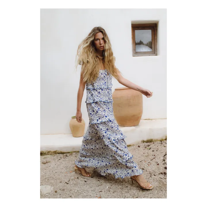 JoSephine Robe Volants Kir Royal | Bleu