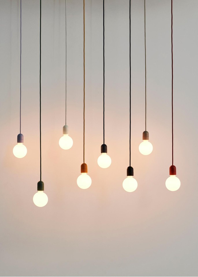HAY - Common Cord Set Pendant - Beton Grey