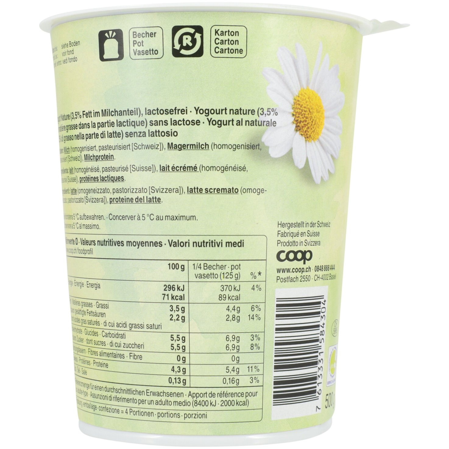 Free From Joghurt Nature lactosefrei