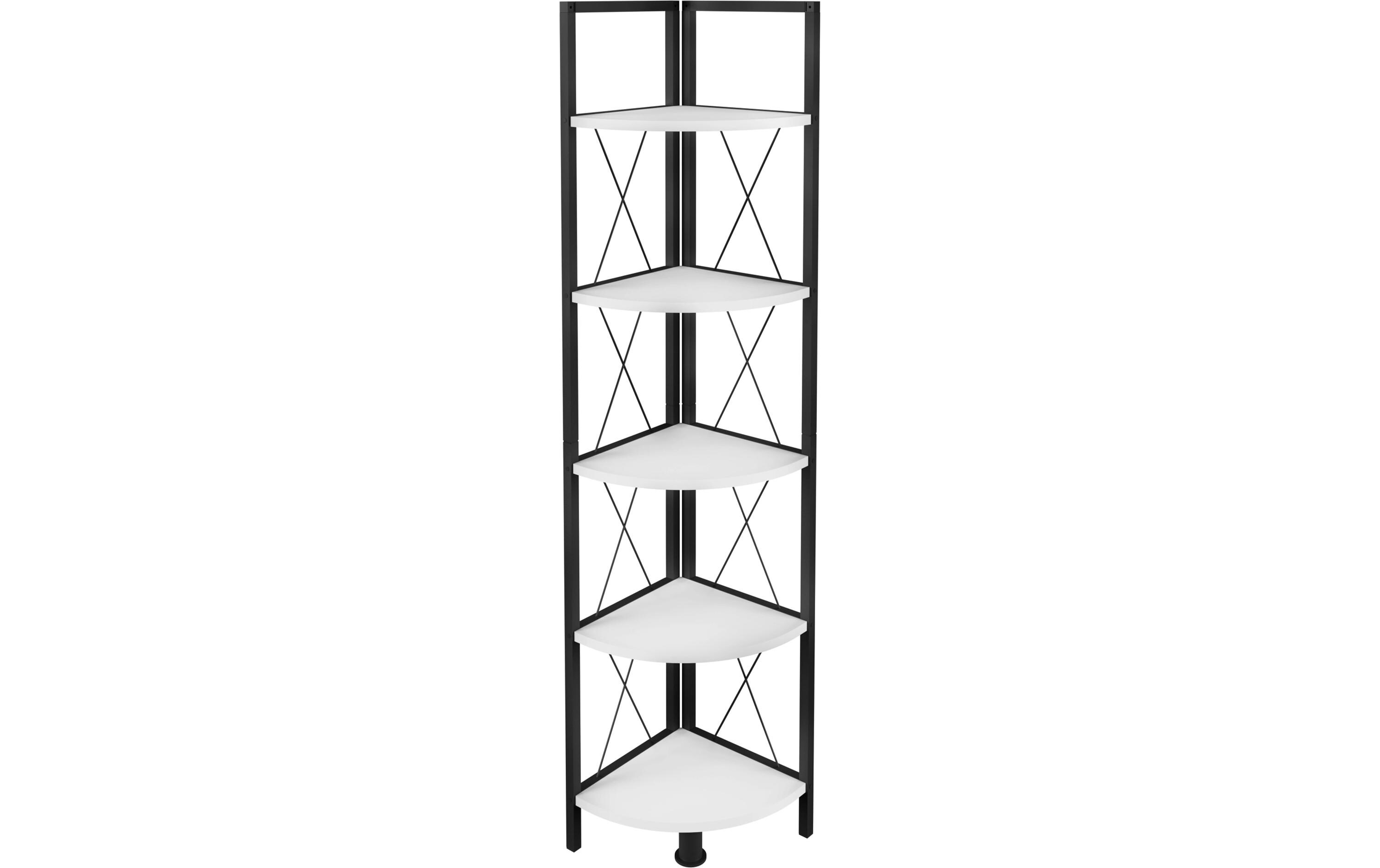 Regal Insasi 5 34 x 160 cm, WeissModernes Eckregal