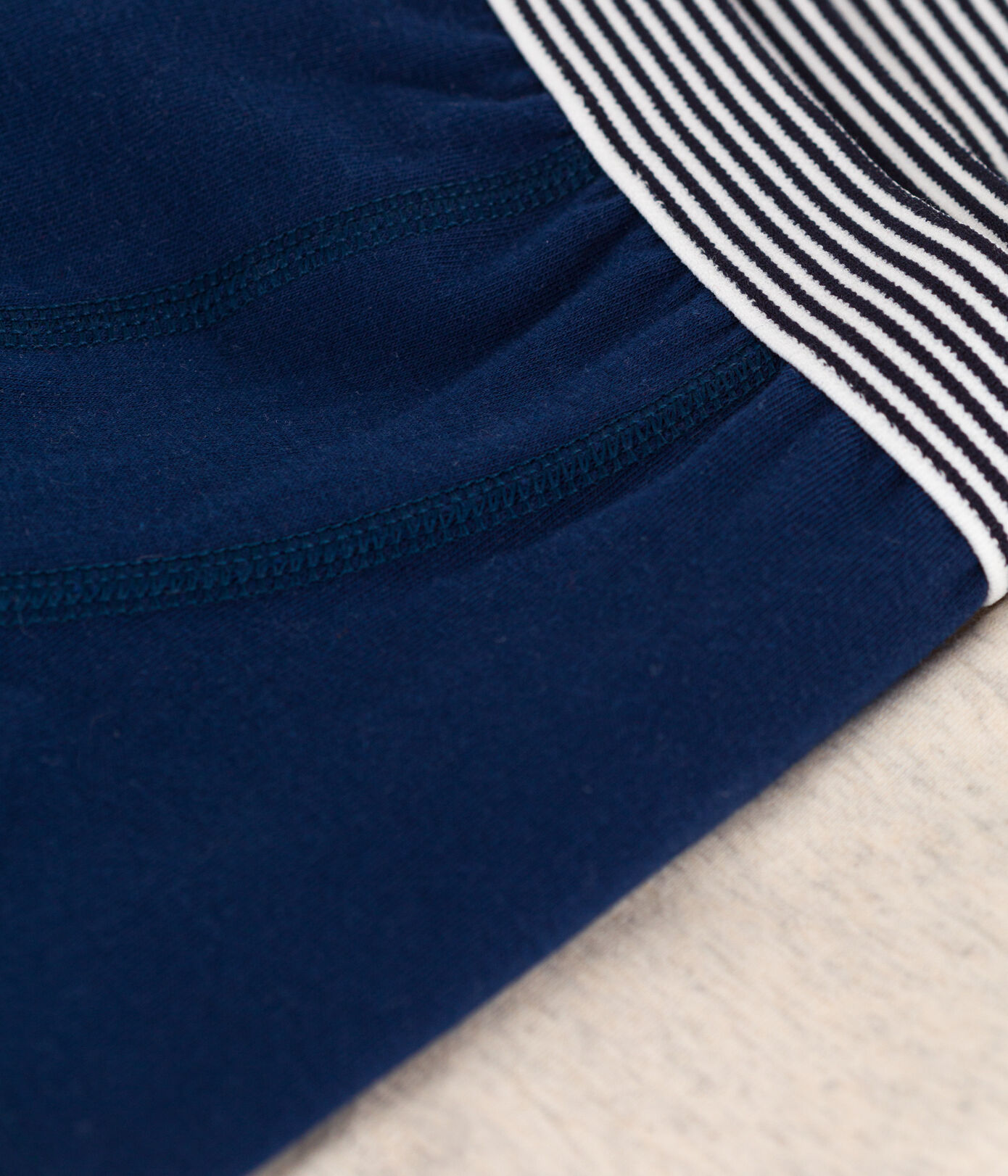 Lot de 2 boxers unis en coton et élasthanne petit garçon