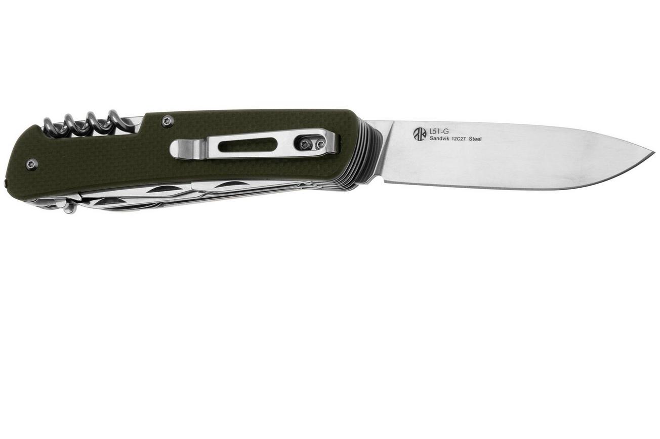 Ruike L51-G 12C27, Green G10, zakmes