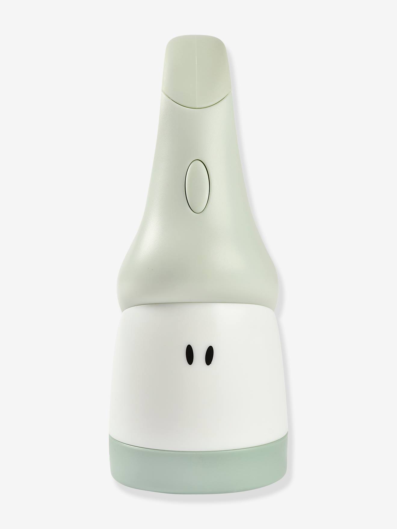Luminária noturna Pixie Torch BEABA em rosa claro liso com estampas.